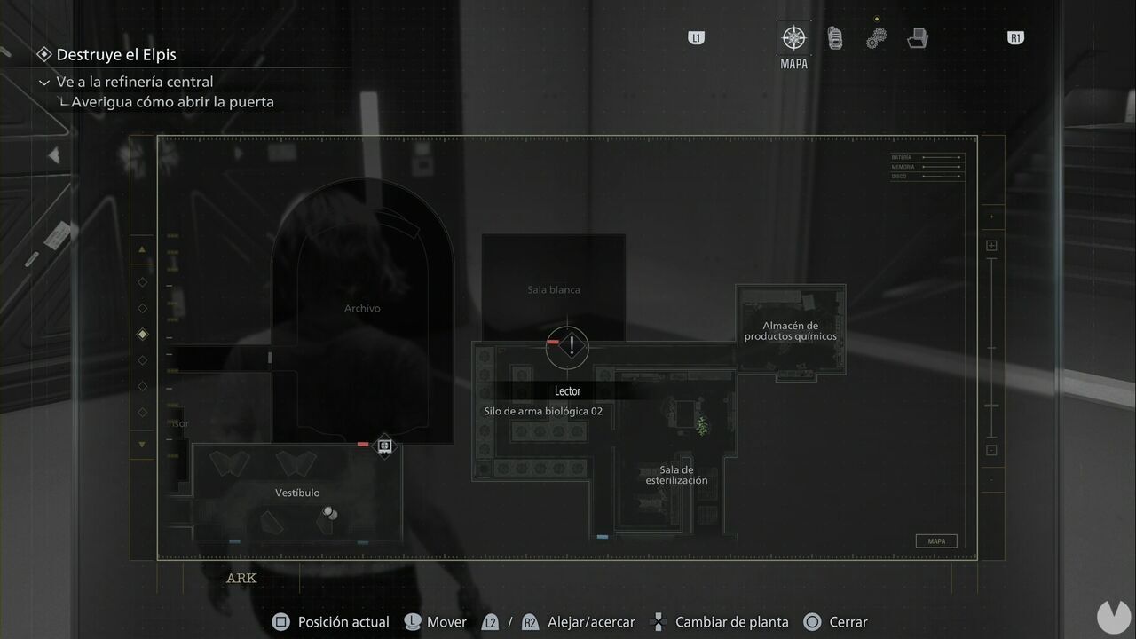 Resident Evil Requiem - ARK (II), location of the White Room in the northeastern section of ARK, beyond a door locked with a Magnetic Key