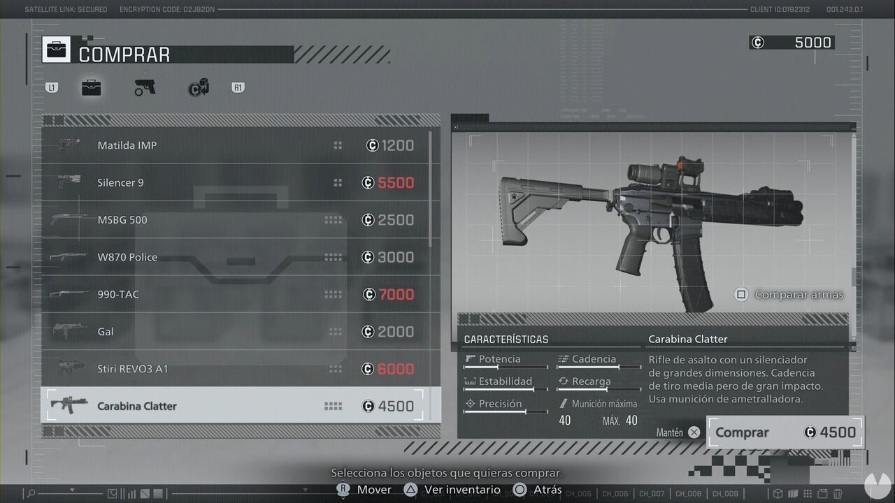 Resident Evil Requiem - Leon's special weapons, Clatter Carbine