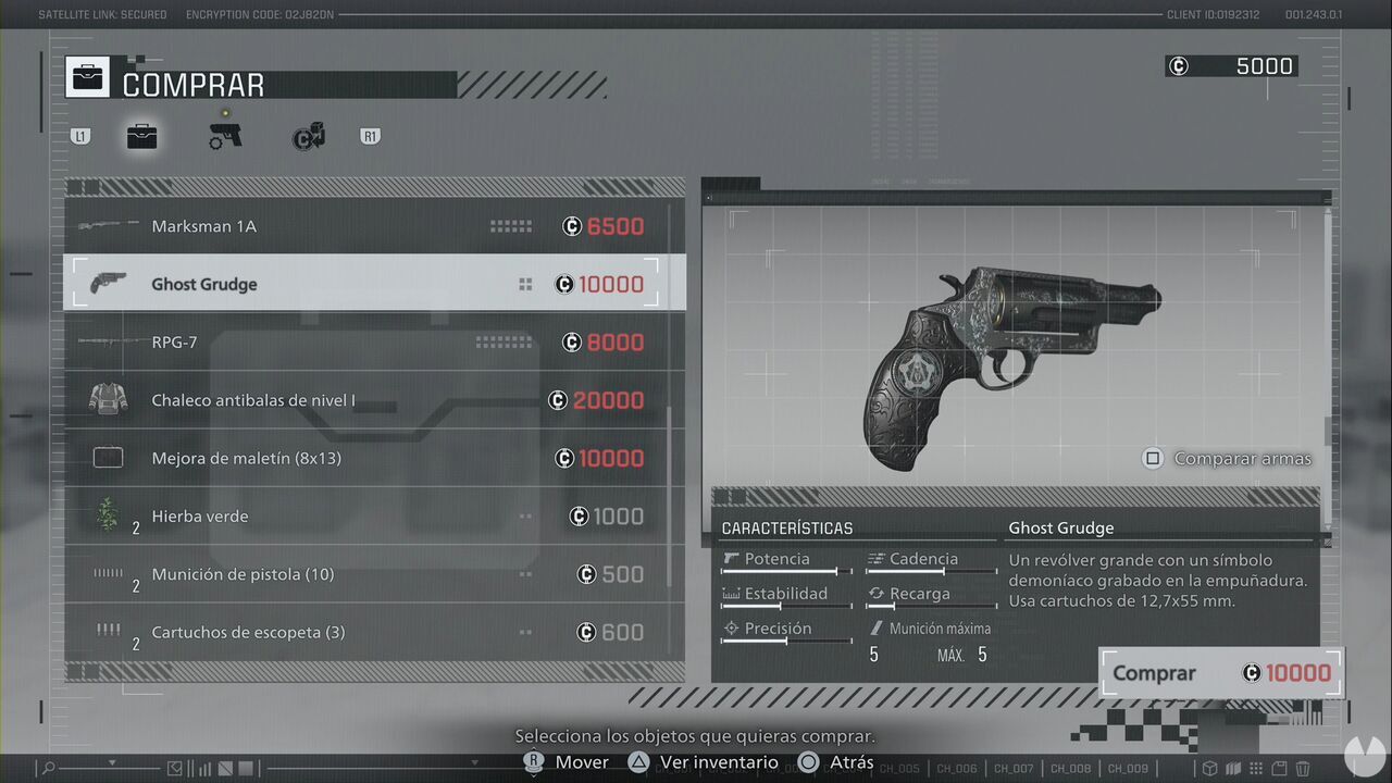 Resident Evil Requiem - Leon's special weapons, Ghost Grudge