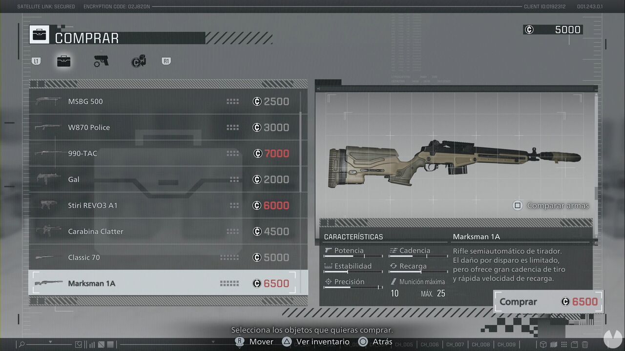 Resident Evil Requiem - Leon's weapons, Marksman 1A