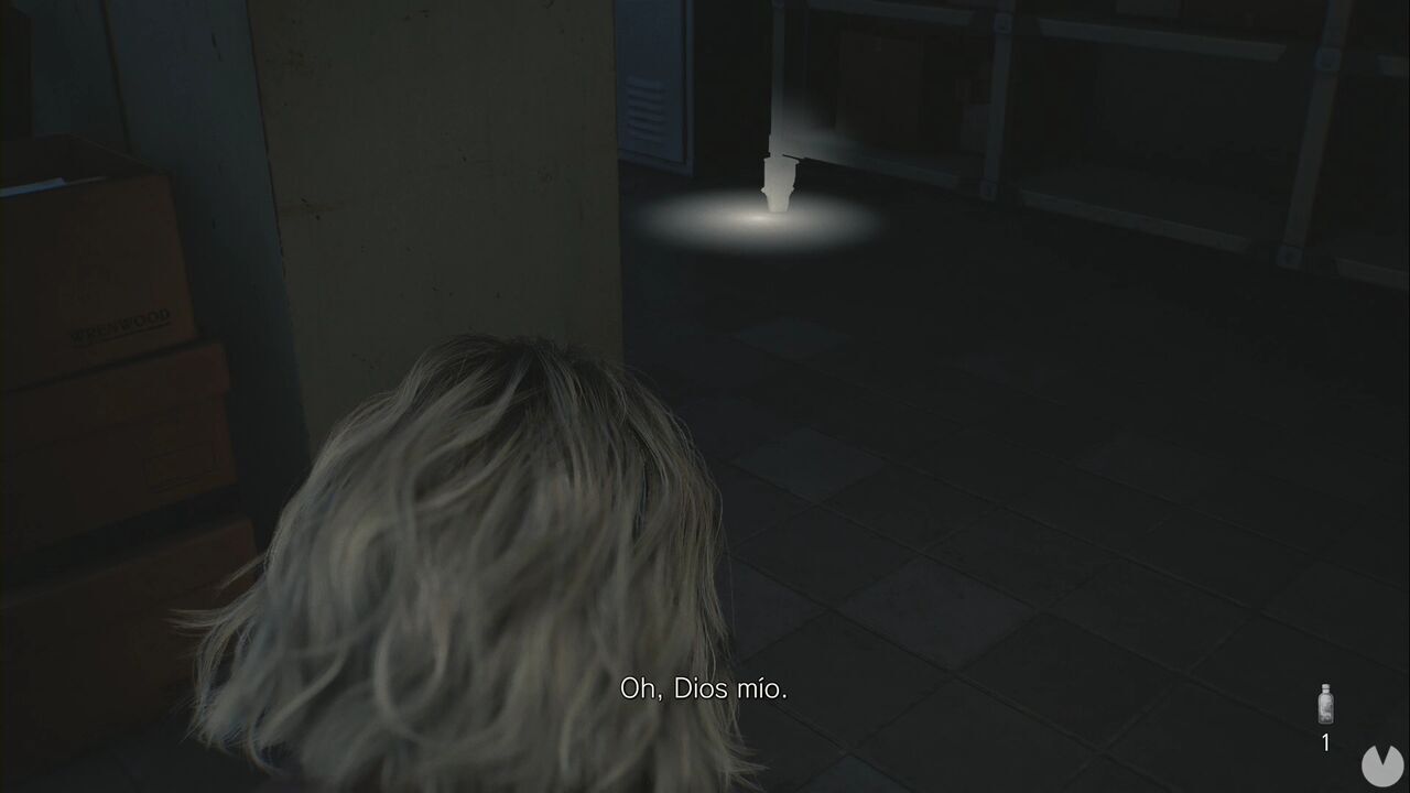 Resident Evil Requiem - Patient Center (III), location where you must throw an Empty Bottle in the Records Room to make two zombies attack each other