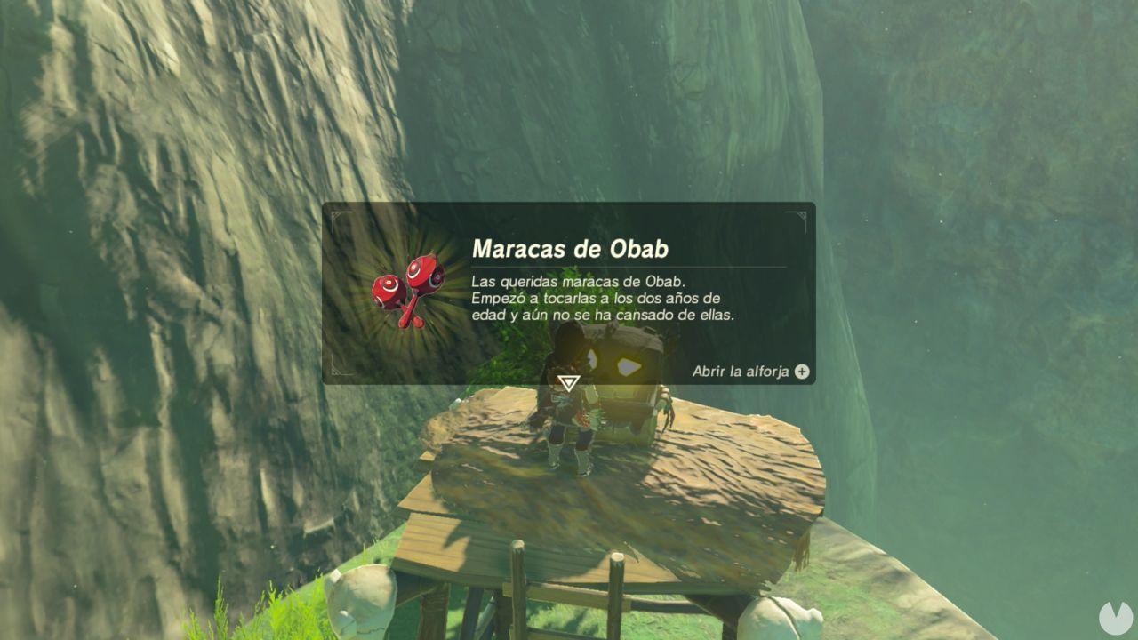 Las maracas de Obab - Secundaria de Zelda Breath of the Wild