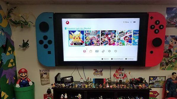 Convierte su televisor de 65 pulgadas en una Nintendo Switch gigante