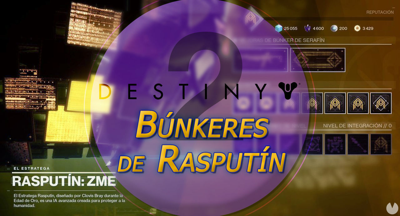 Bnkeres de Rasputn en Destiny 2: mejoras y recompensas - Destiny 2