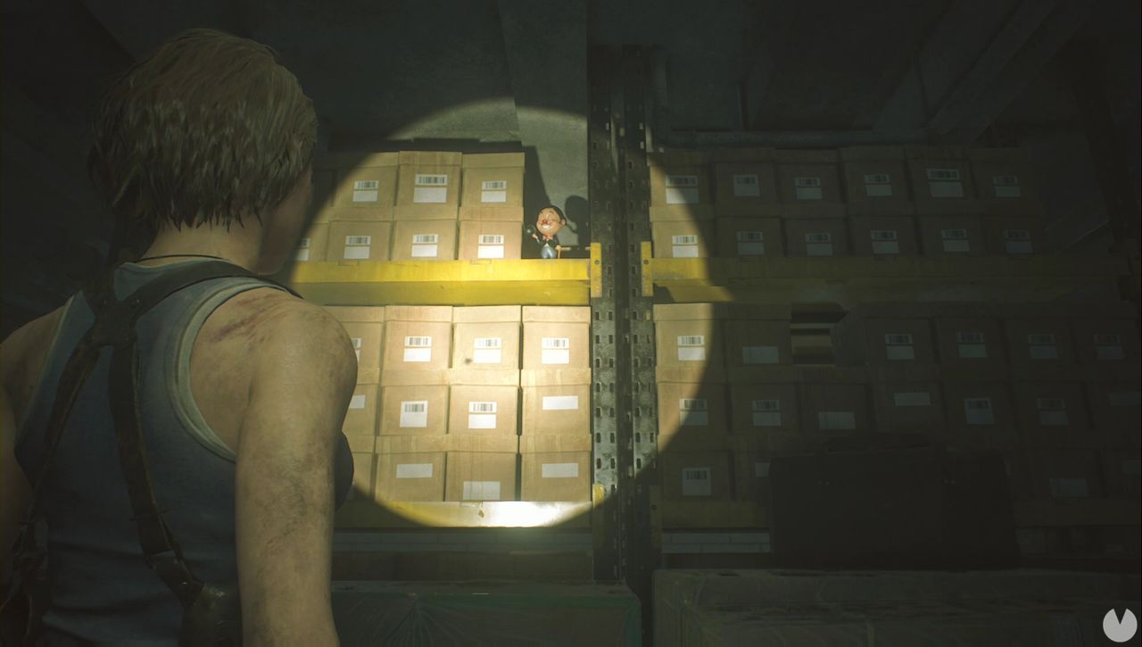 Resident Evil 3 Remake - Mr. Charlie: Charlie in the safe room (Screenshot)