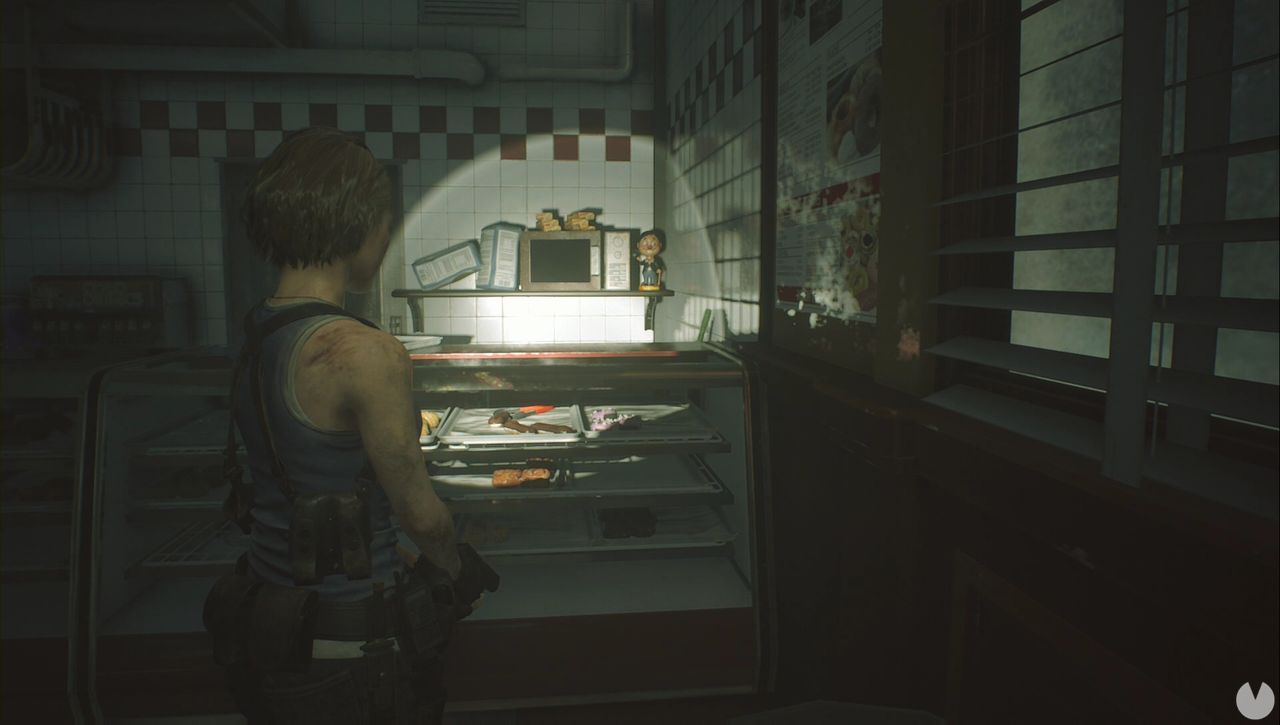 Resident Evil 3 Remake - Mr. Charlie: Charlie in Moon's Donuts (Screenshot)