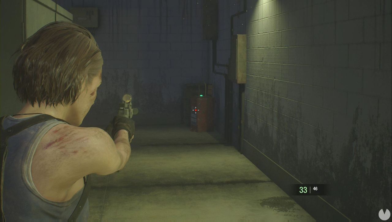 Resident Evil 3 Remake - Downtown: shoot the generator