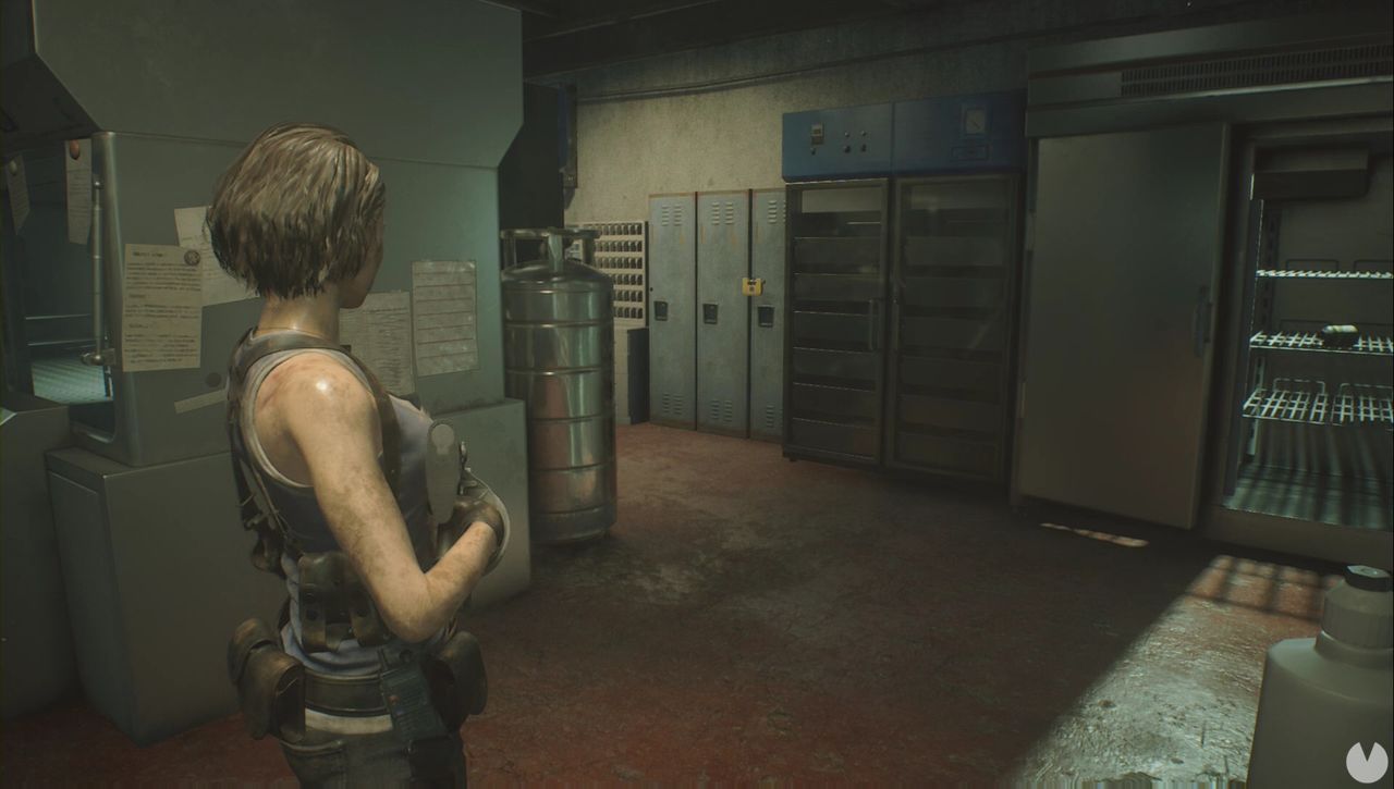 Resident Evil 3 Remake - Sewers and Demolition Site: Laboratory lockers