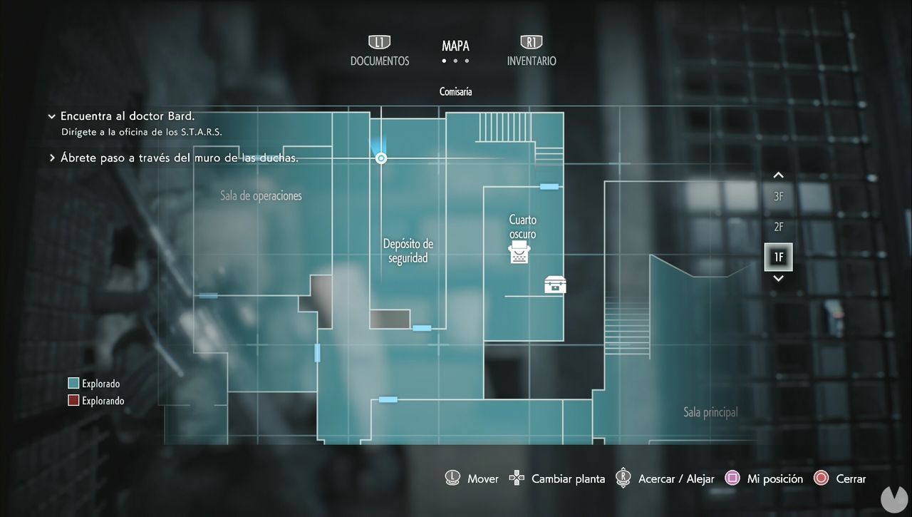 Resident Evil 3 Remake - Mr. Charlie: Mr. Charlie in the Safety Deposit Room (Map)