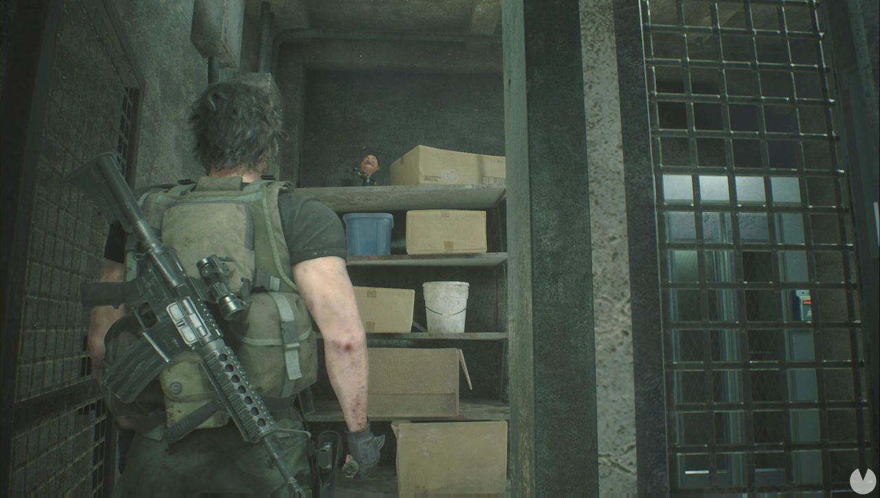 Resident Evil 3 Remake - Mr. Charlie: Mr. Charlie in the Safety Deposit Room (Screenshot)