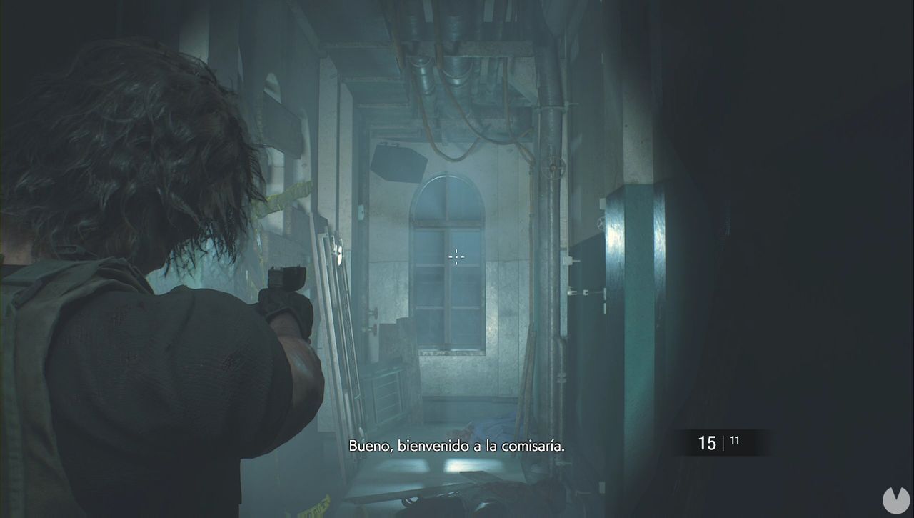 Resident Evil 3 Remake - Police Station: Carlos kills two zombies