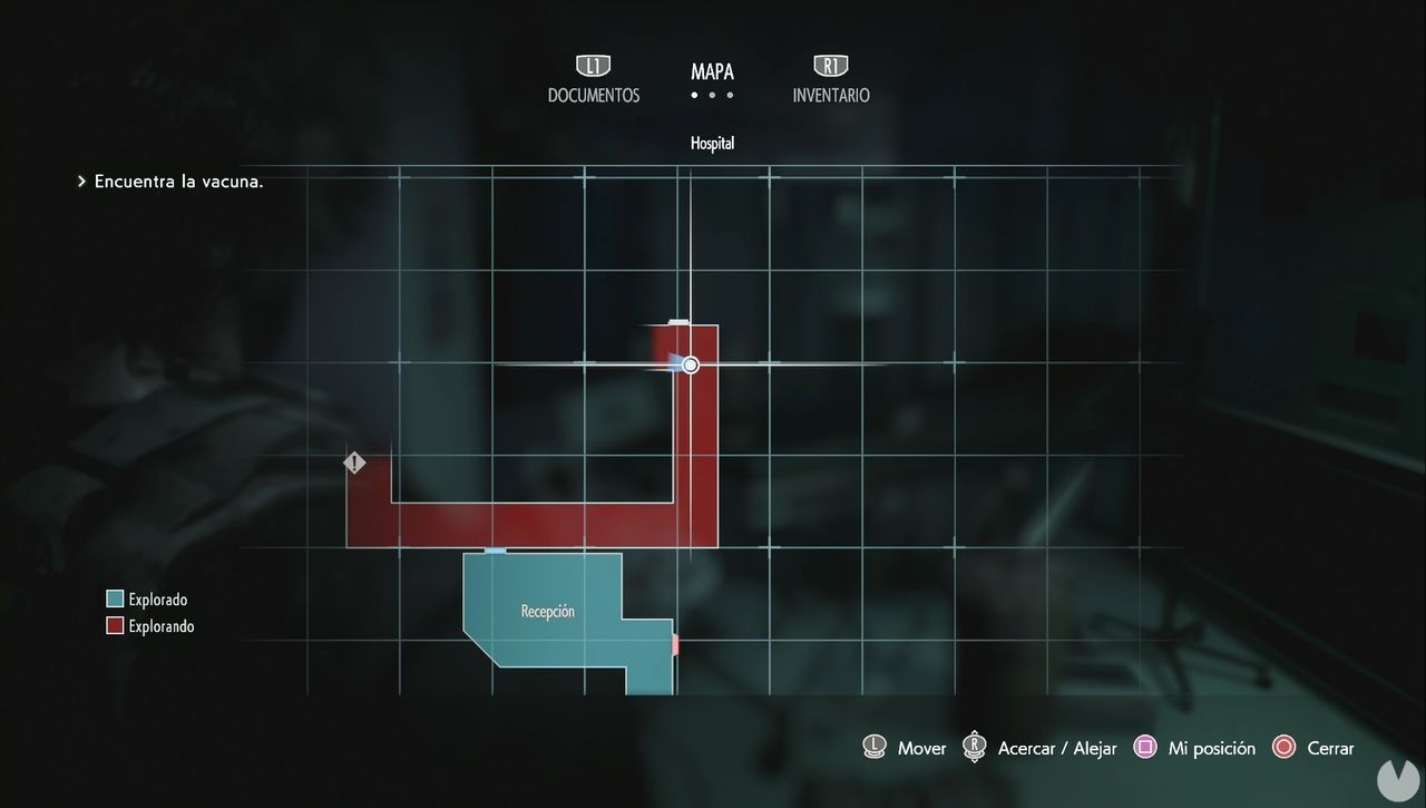 Resident Evil 3 Remake - Mr. Charlie: Mr. Charlie in the Hospital Reception hallway (Map)