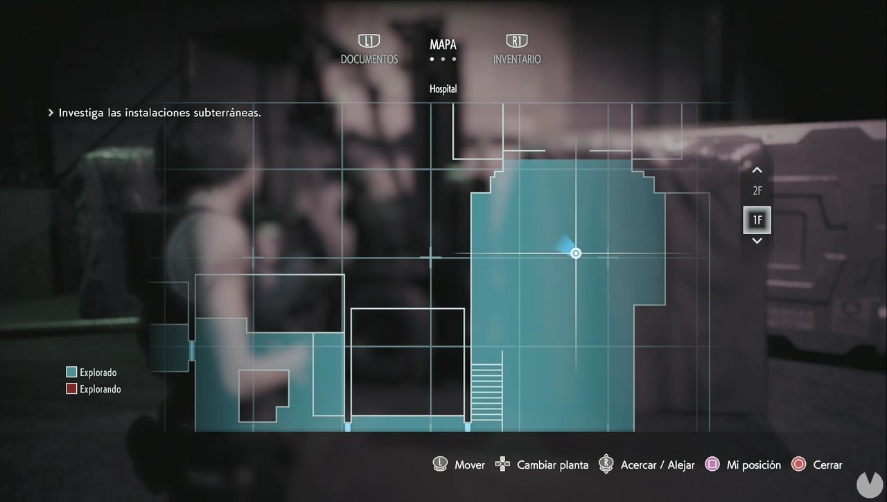 Resident Evil 3 Remake - Mr. Charlie: Charlie inside the Hospital garage (Map)