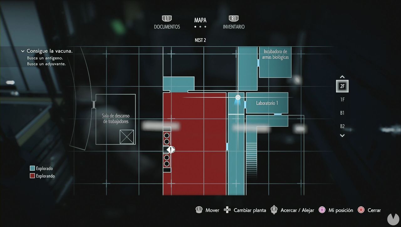 Resident Evil 3 Remake - Mr. Charlie: Charlie on the upper walkway in NEST 2 (Map)