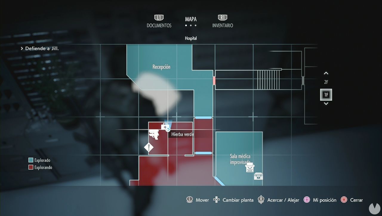 Resident Evil 3 Remake - Hip Pouches: Hip Pouch in the Hospital lobby (Map)