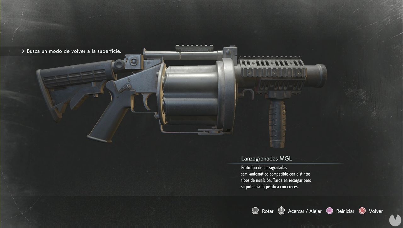 Resident Evil 3 Remake - Weapons: MGL Grenade Launcher
