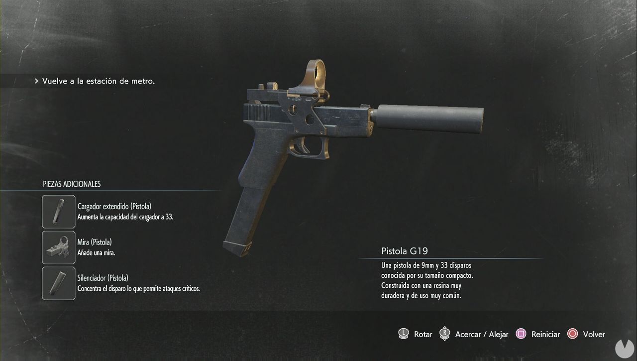Resident Evil 3 Remake - Fully upgraded G19 Handgun