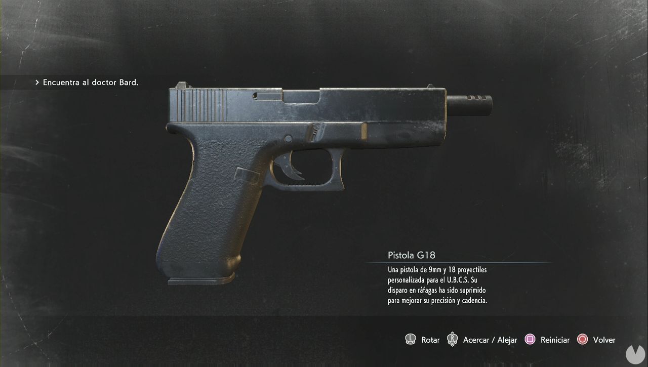 Resident Evil 3 Remake - Weapons: G18 Handgun