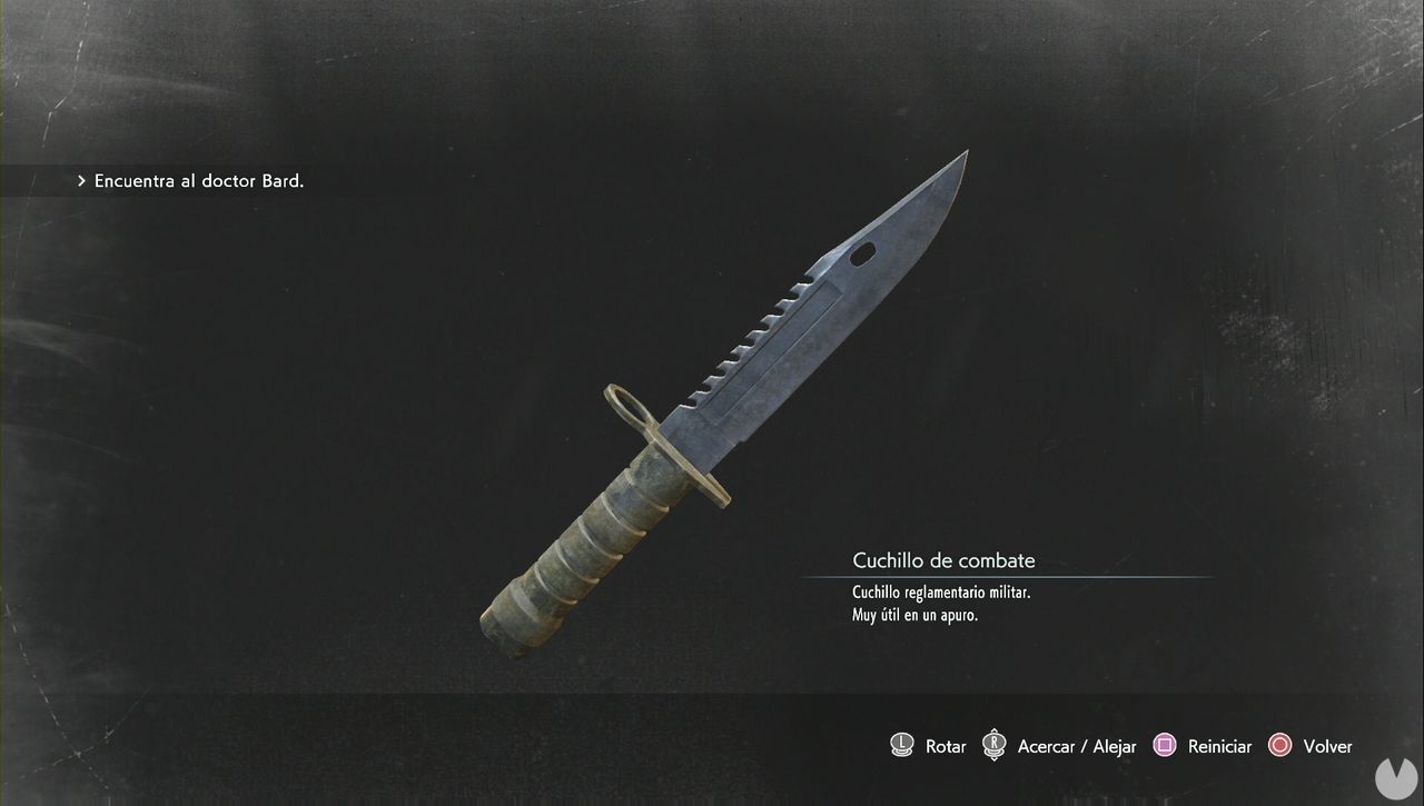 Resident Evil 3 Remake - Weapons: Combat Knife