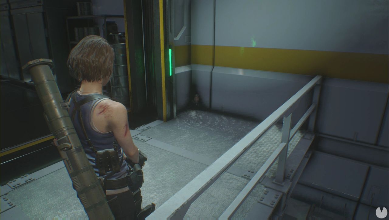 Resident Evil 3 Remake - Mr. Charlie: Charlie in the vaccine synthesis room (Screenshot)