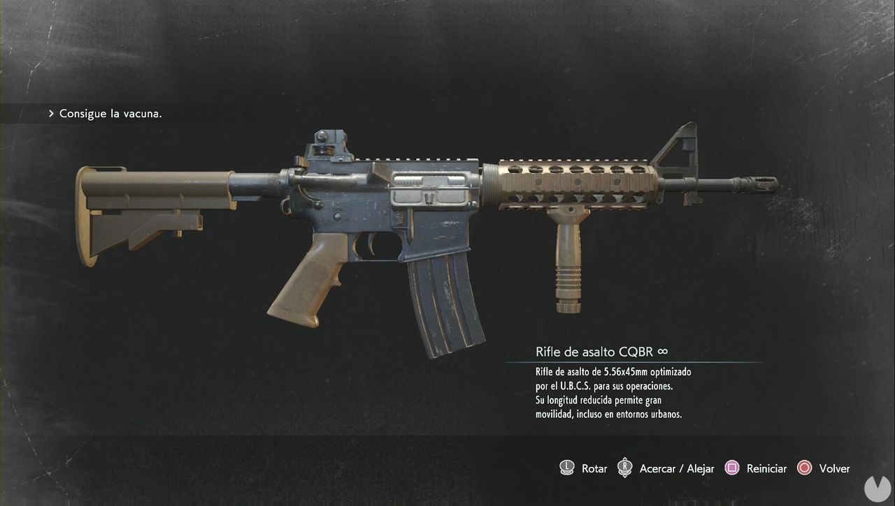 Resident Evil 3 Remake - CQBR Assault Rifle