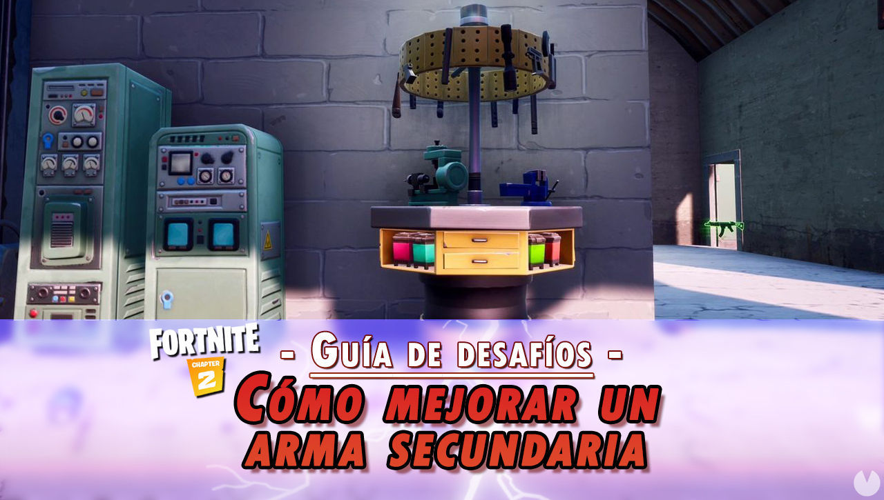 Desafo Fortnite: Utiliza el banco de mejoras para mejorar un arma secundaria - SOLUCIN - Fortnite Battle Royale