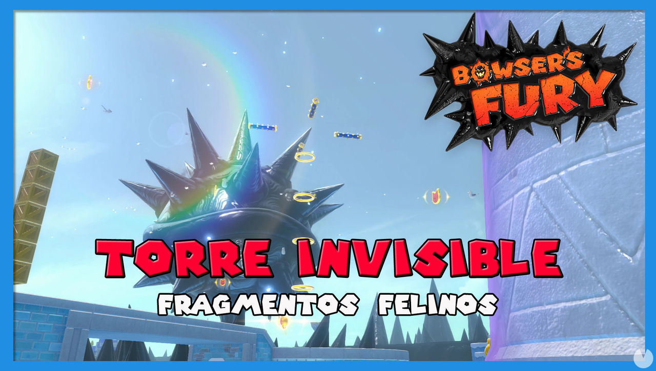 Fragmentos felinos de Torre Invisible en Bowser's Fury - Super Mario 3D World + Bowser's Fury