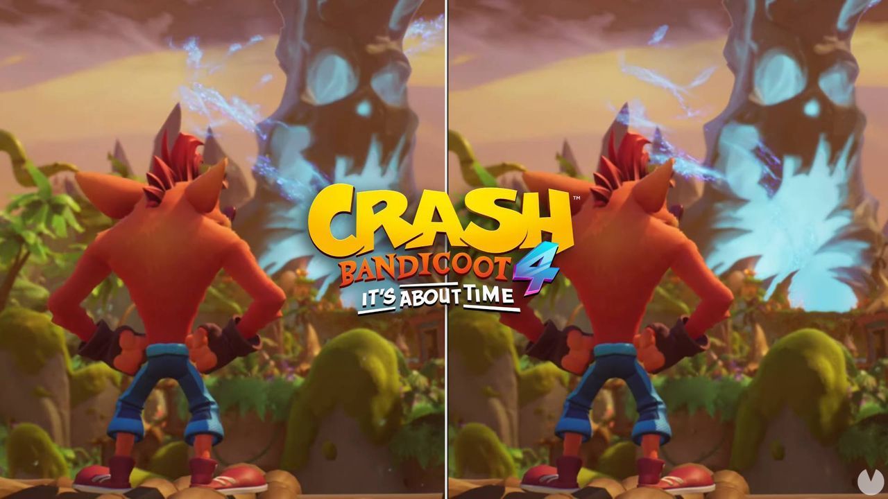 Así es Crash Bandicoot 4 en Switch vs PS5 y Xbox Series X - Comparación