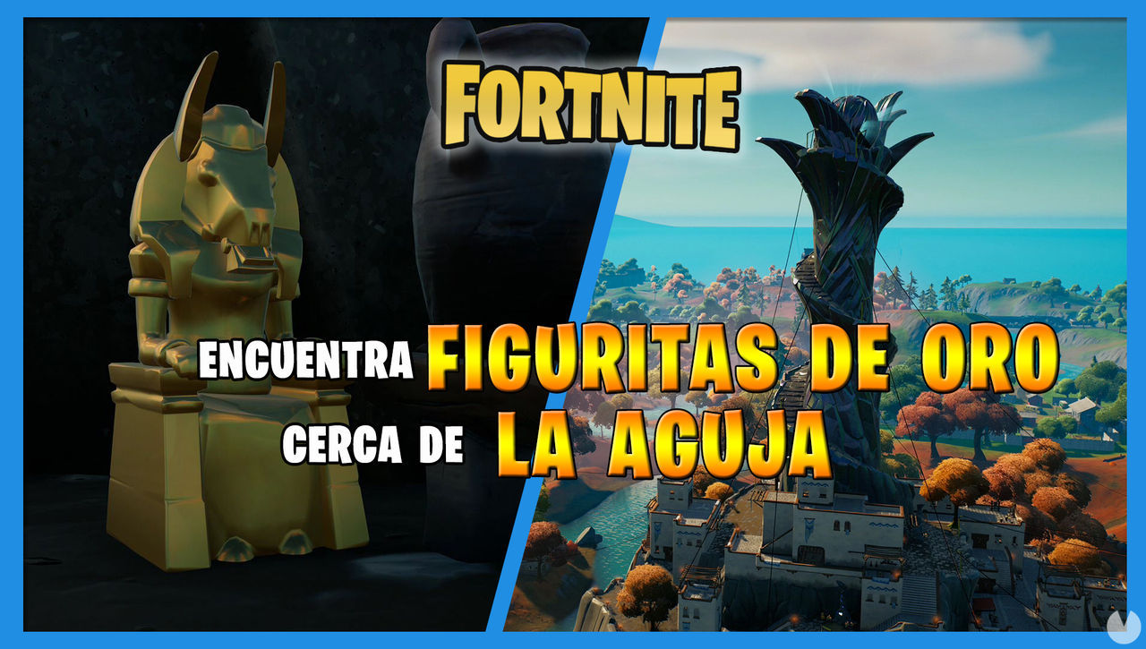 Fortnite: dnde encontrar las figuritas de oro de La Aguja - Fortnite Battle Royale