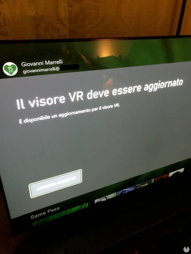 Xbox mensaje vr