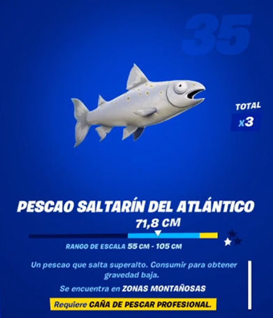 Fortnite - Pescao saltarín del atlántico: datos y ubicación