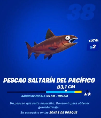Fortnite - Pescao saltarín del pacífico: datos y ubicación