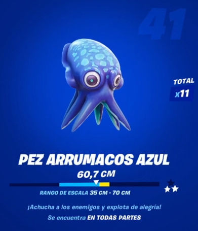 Fortnite - Pez arrumacos azul: datos y ubicación