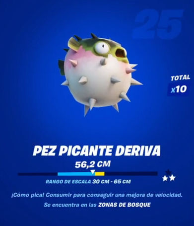 Fortnite - Pez picante deriva: datos y ubicación
