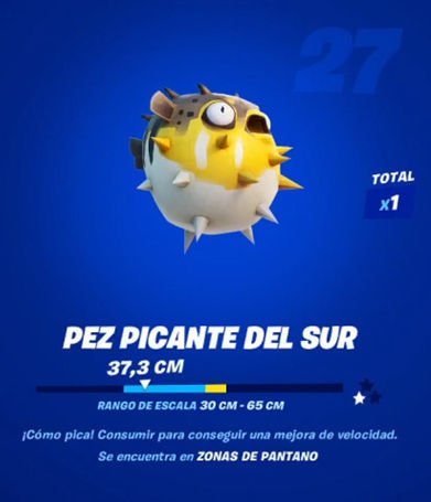 Fortnite - Pez picante del sur: datos y ubicación