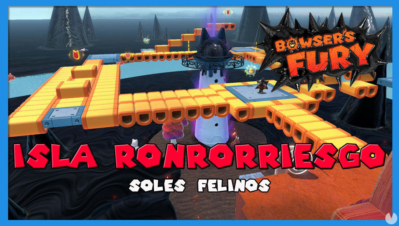 TODOS los Soles felinos de Isla Ronrorriesgo en Bowser's Fury - Super Mario 3D World + Bowser's Fury