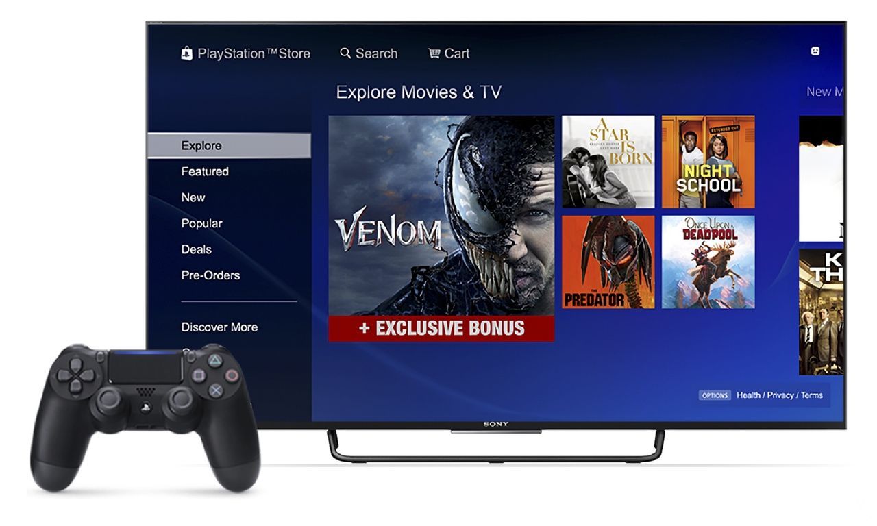 PlayStation Store dejará de vender y alquilar películas y series de televisión