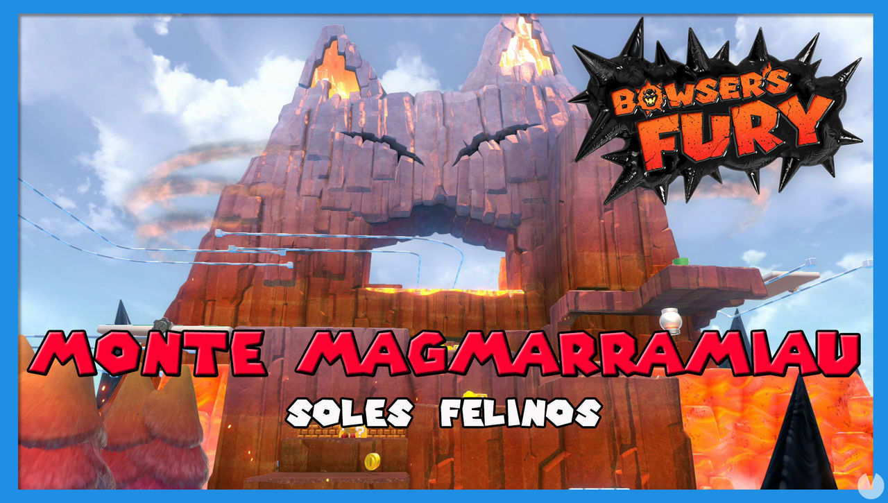 TODOS los Soles felinos de Monte Magmarramiau en Bowser's Fury - Super Mario 3D World + Bowser's Fury