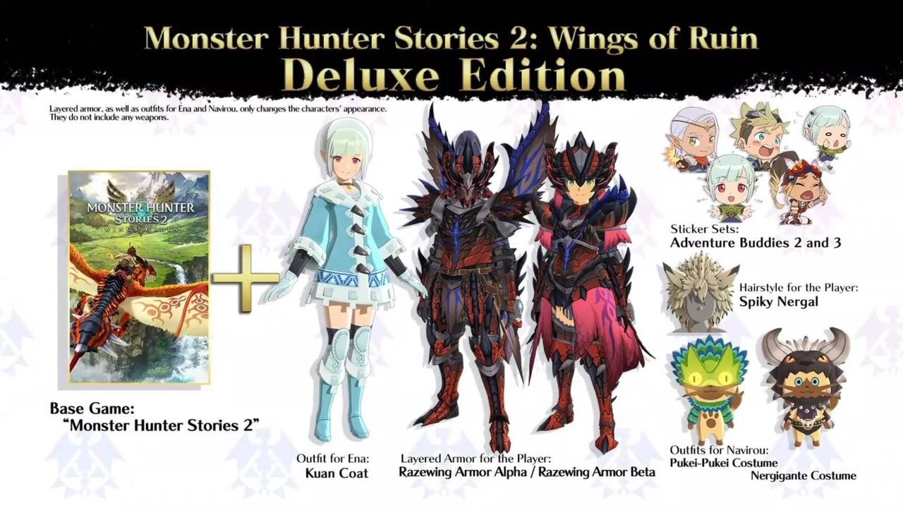 Deluxe Edition de Monster Hunter Stories 2: Wings of Ruin.