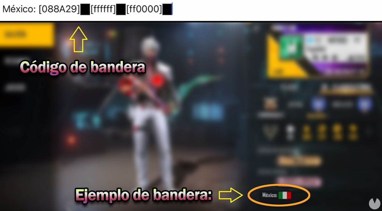 Free Fire - How to add flags to your profile and country codes