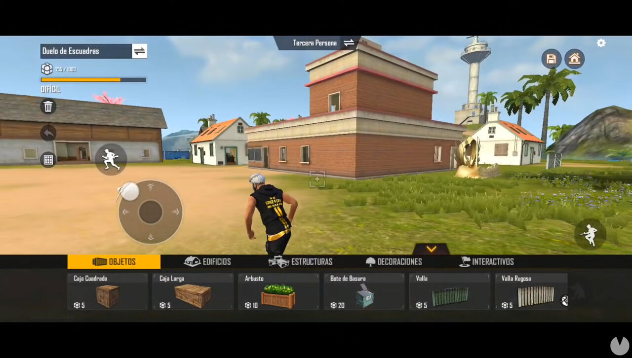 Free Fire - Map editor menu