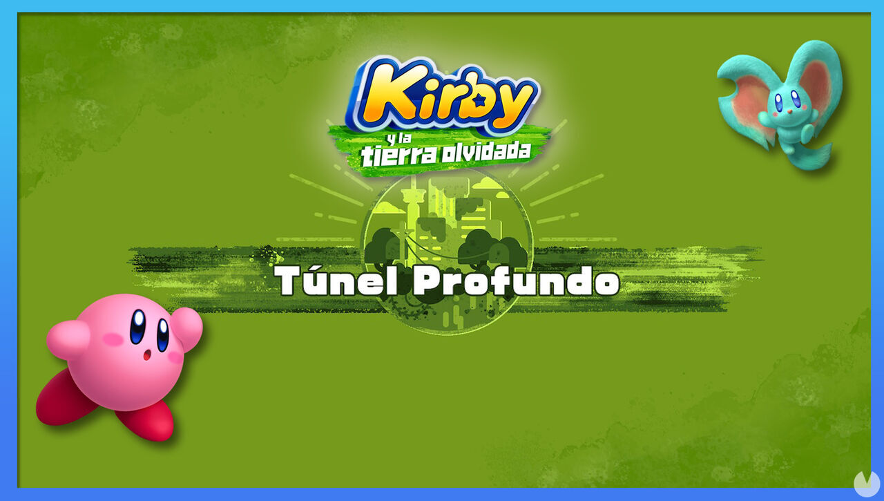 Tnel Profundo en Kirby y la tierra olvidada: Waddle Dees y misiones - Kirby y la tierra olvidada