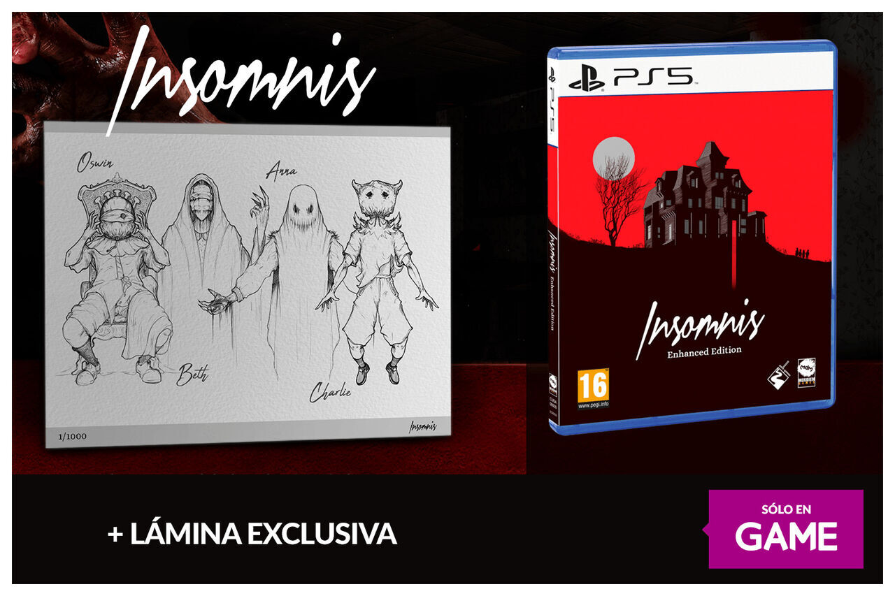 Reserva Insomnis para PS5 en GAME y llévate una lámina gratis