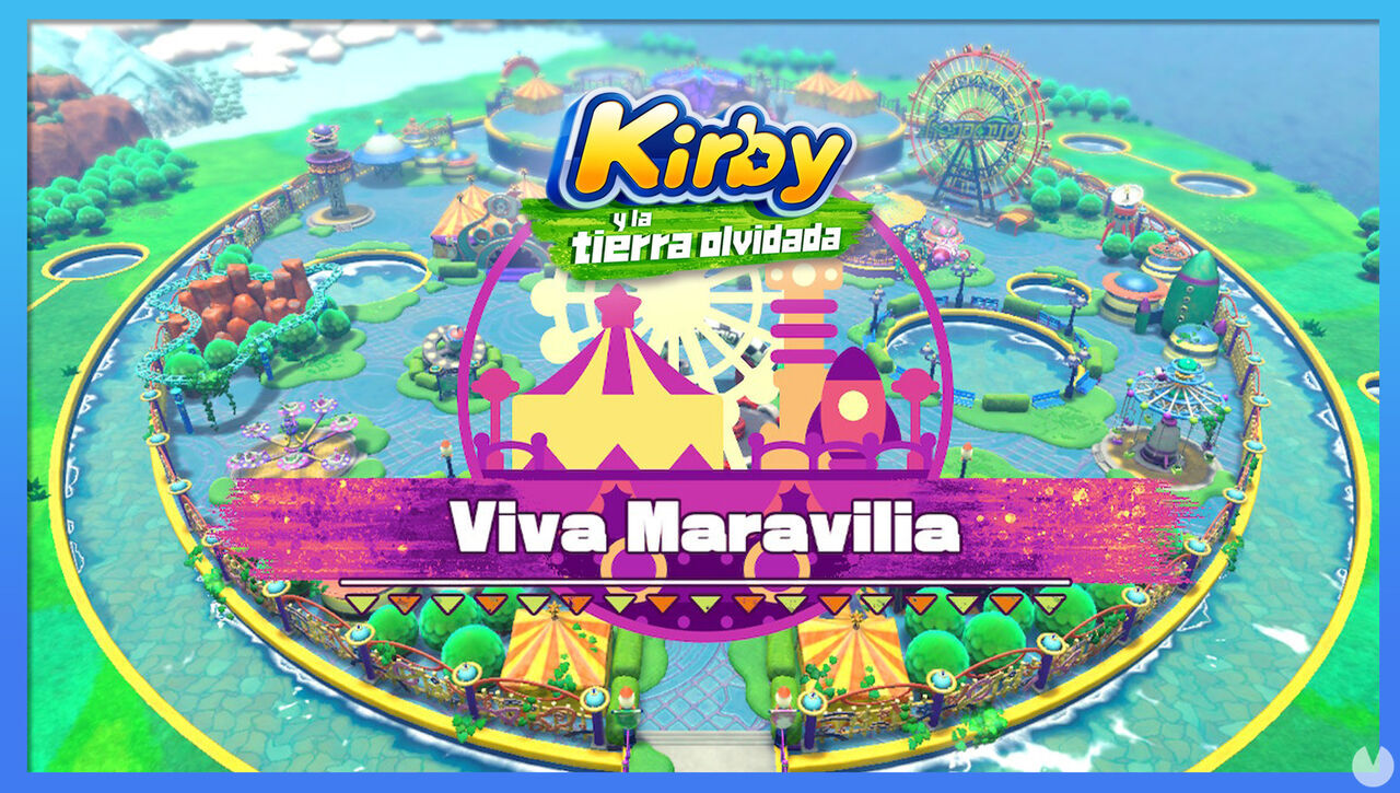 Viva Maravilia en Kirby y la tierra olvidada: Waddle Dees y fases - Kirby y la tierra olvidada