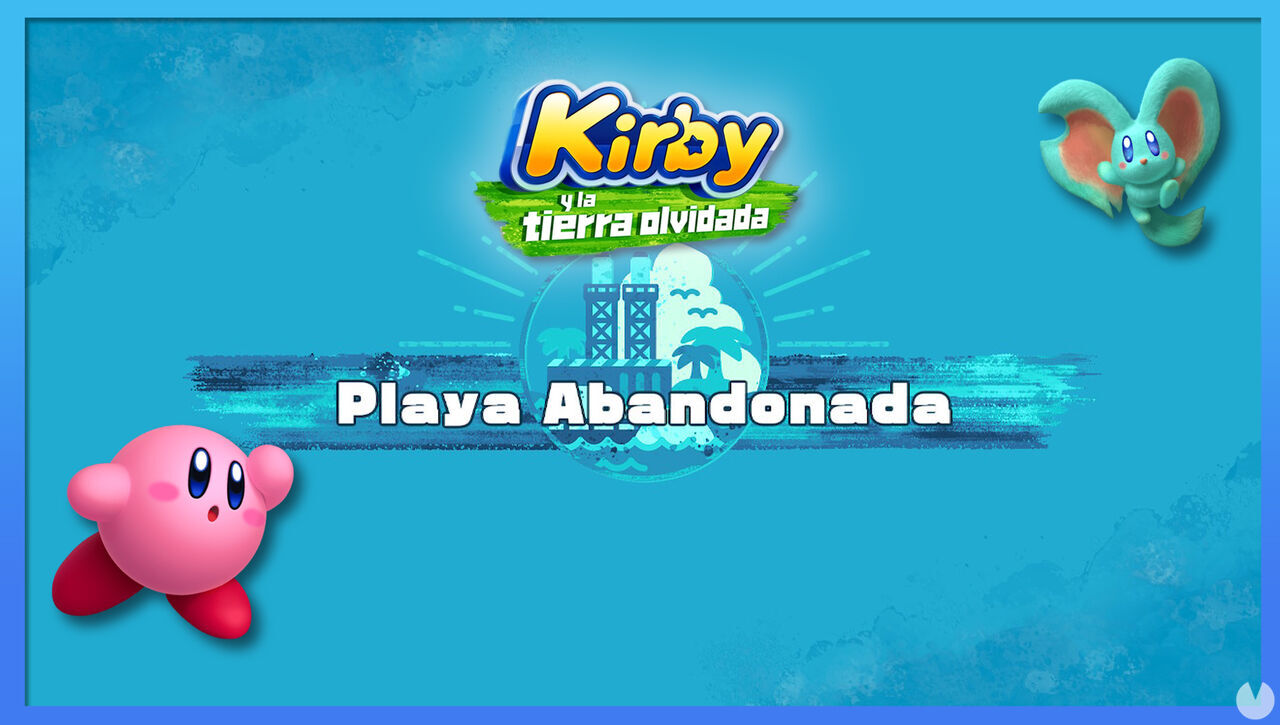 Playa Abandonada en Kirby y la tierra olvidada: Waddle Dees y misiones - Kirby y la tierra olvidada