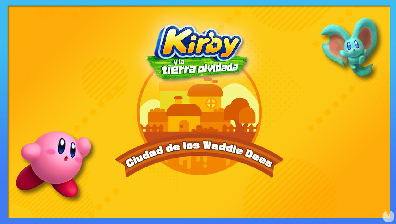 Ciudad de los Waddle Dees en Kirby y la tierra olvidada: Todas las mejoras - Kirby y la tierra olvidada