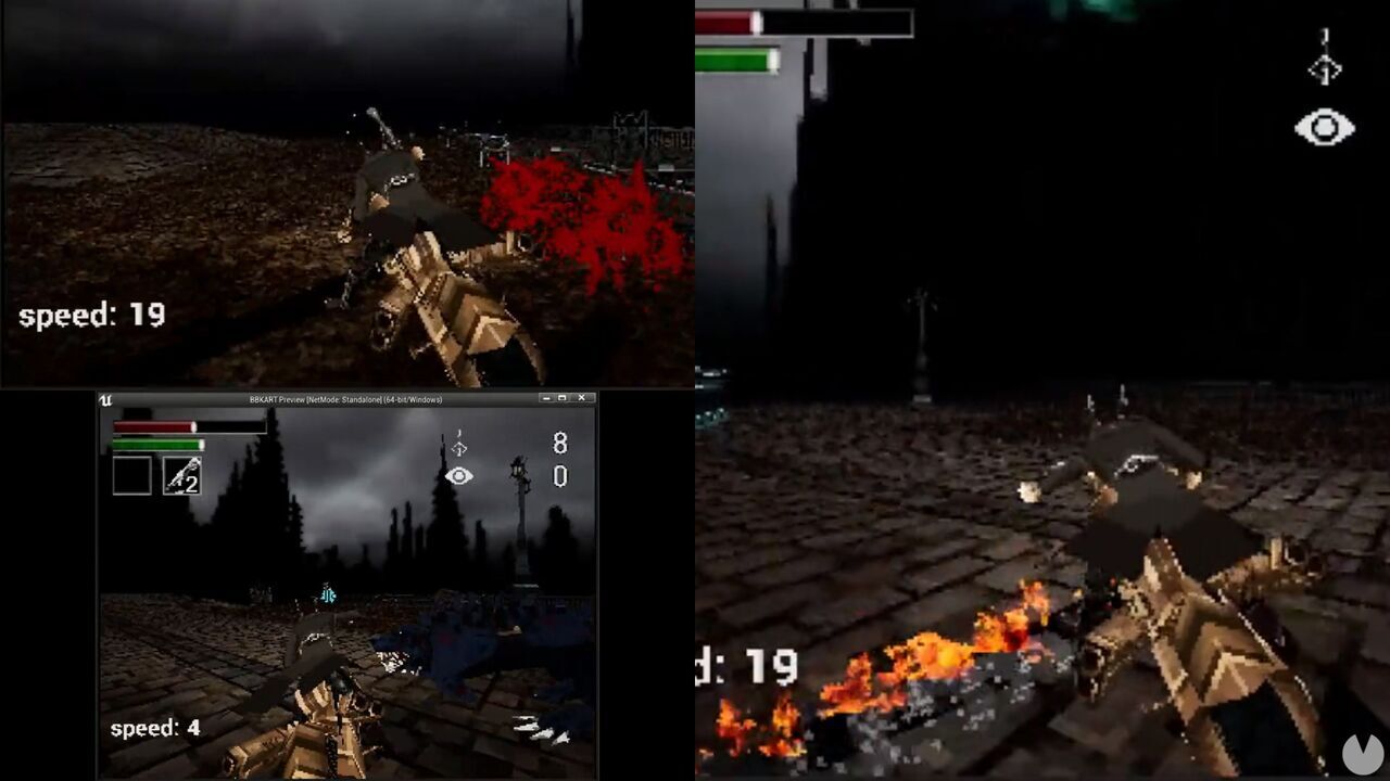 Bloodborne Kart muestra sus primeros gameplays y desvela combates en vehículo