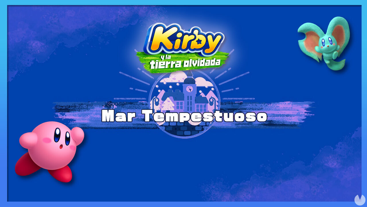 Mar Tempestuoso en Kirby y la tierra olvidada: Waddle Dees y misiones - Kirby y la tierra olvidada