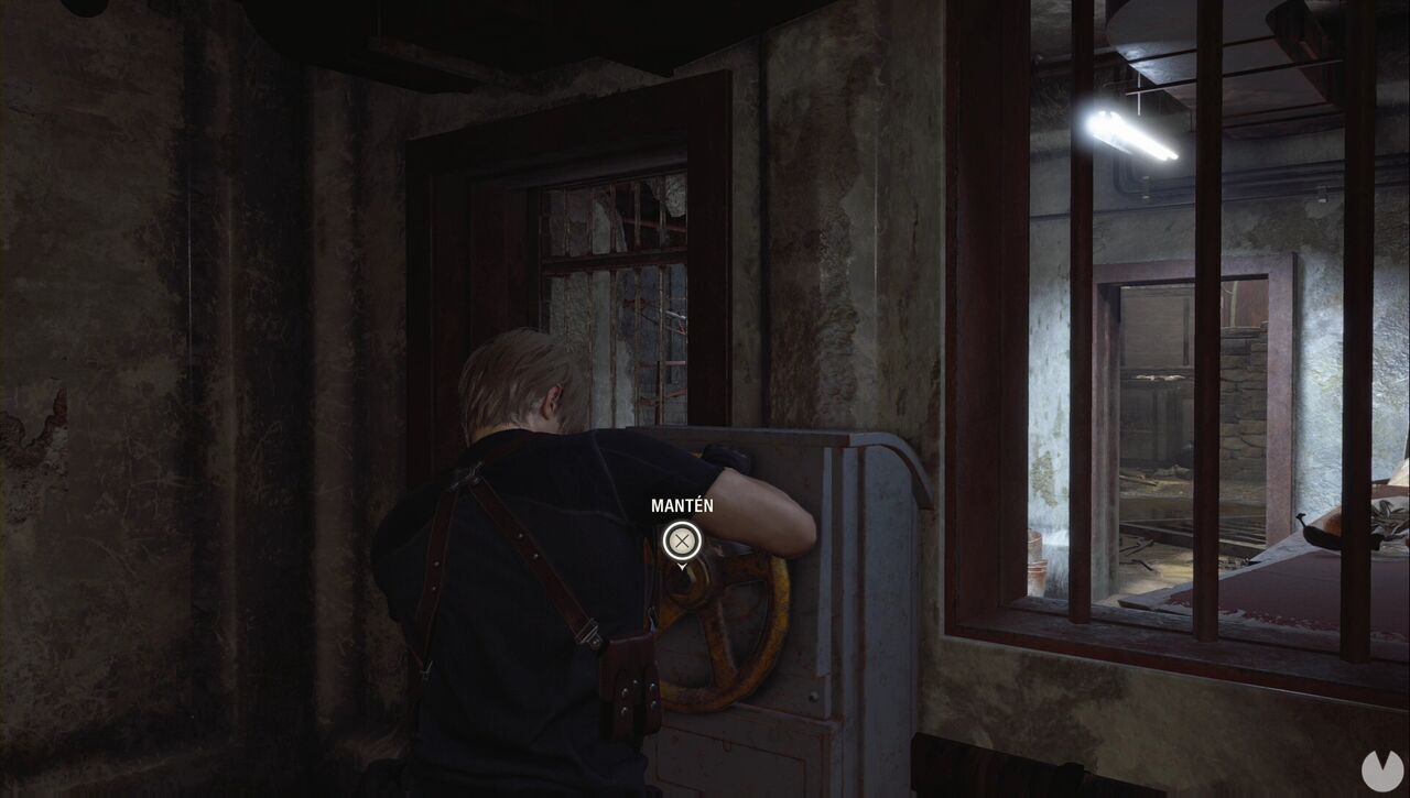 Resident Evil 4 Remake - Chapter 2: crank on the wall