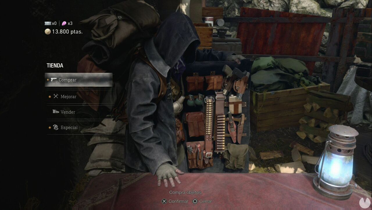 Resident Evil 4 Remake - Chapter 2: the Merchant displays his wares